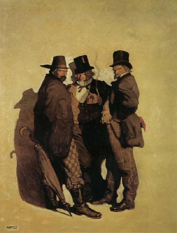 NC Wyeth The Carpetbaggers oil painting picture